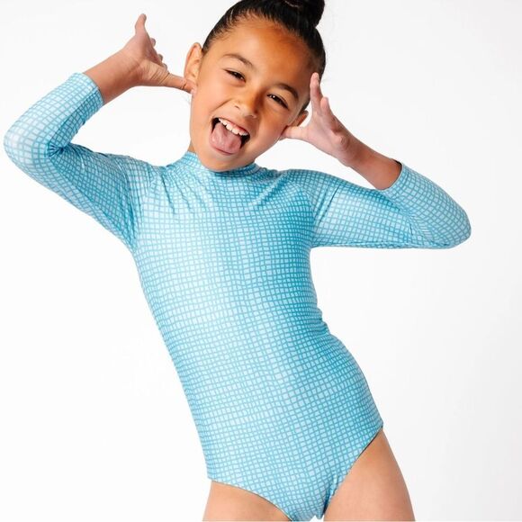 Alice + Ames Chelsea Poolside Rashgaurd Swimsuit Sz 7 - Picture 1 of 5